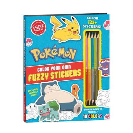 POKEMON COLOR YOUR OWN FUZZY STICKERS HC (11/18/2026)