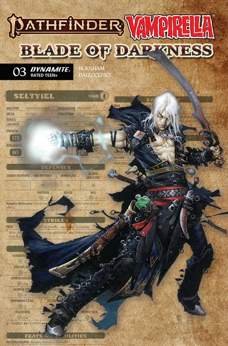 PATHFINDER VAMPIRELLA BLADE OF DARKNESS #3 CVR C WAYNE REYNOLDS CHARACTER SHEET VAR CB (12/23/2026)