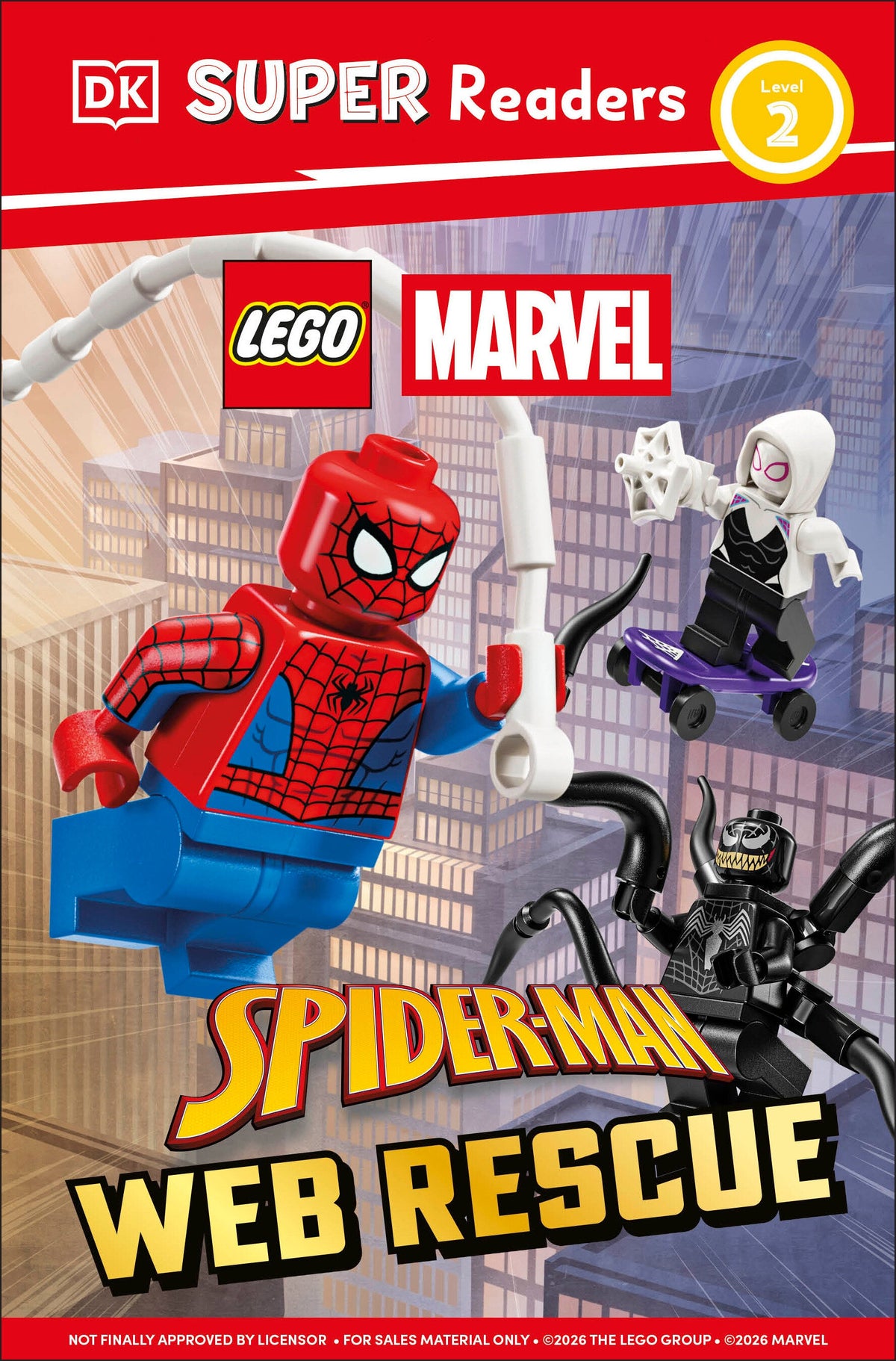 DK Super Readers Level 2 LEGO Spider-Man Web Rescue HC (01/12/2027)