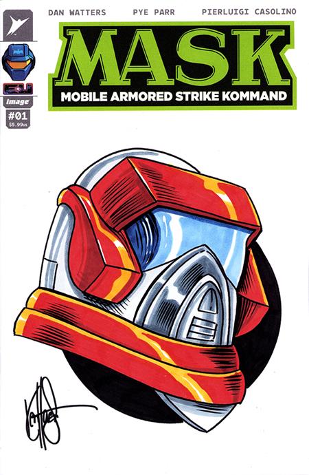 DF MASK #1 BLANK VARIANT SIGNED AND REMARKED BY KEN HAESER CB (11/25/2026)