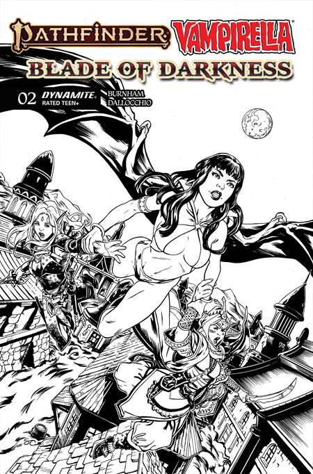 PATHFINDER VAMPIRELLA BLADE OF DARKNESS #2 CVR F INC 1:10 STEVEN CUMMINGS LINE ART VAR [1:10] CB (11/25/2026)