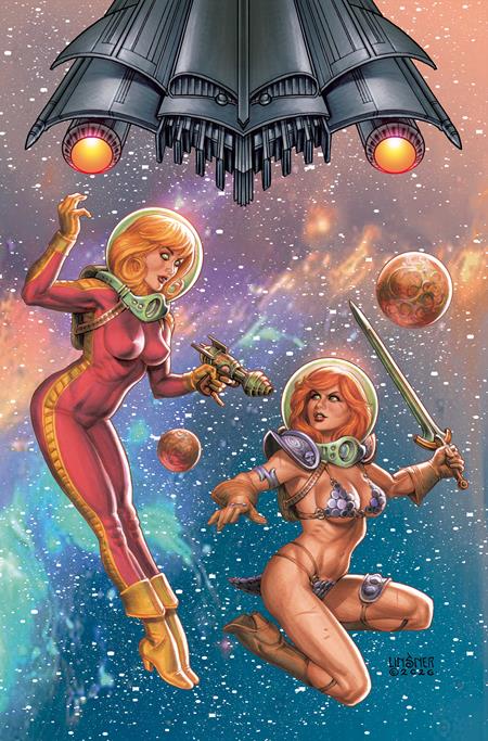 RED SONJA BARBARELLA #1 CVR G JOSEPH MICHAEL LINSNER FOIL VIRGIN VAR CB (11/04/2026)