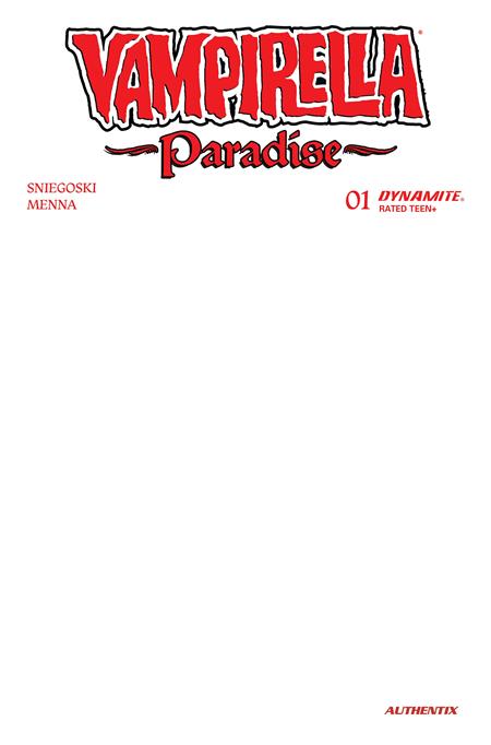 VAMPIRELLA PARADISE #1 CVR G BLANK AUTHENTIX VAR CB (11/18/2026)