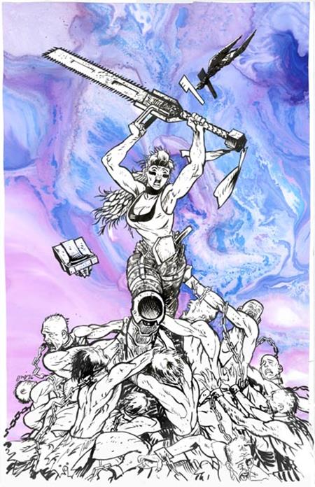 CHAINKATA #1 CVR H INC 1:100 DANIEL WARREN JOHNSON RAW ART VAR [1:100] CB (11/18/2026)