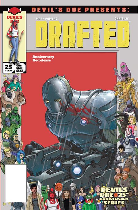 DEVILS DUE PRESENTS DRAFTED #1 (ONE SHOT) CVR D CHRIS LIE JOSH BLAYLOCK 25TH ANNIVERSARY HOMAGE VAR CB (11/18/2026)