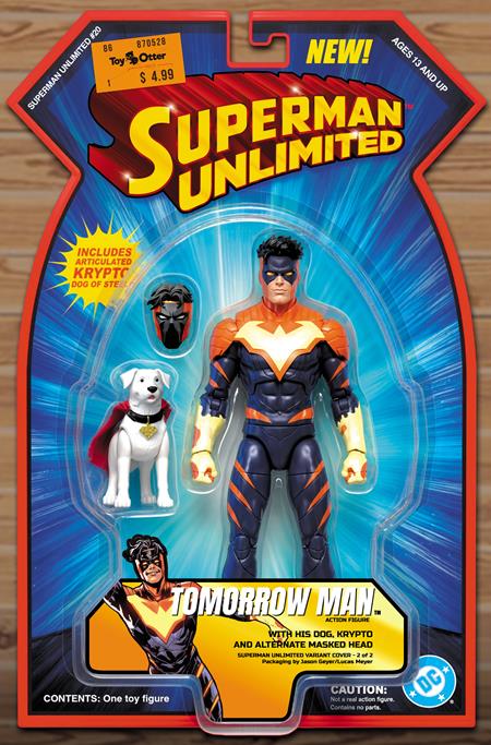 SUPERMAN UNLIMITED #20 CVR C JASON GEYER TOMORROW MAN AND KRYPTO ACTION (FIGURE) COMICS CARD STOCK VAR CB (12/16/2026)