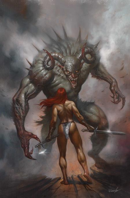 RED SONJA SHE DEVIL WITH A SWORD #8 CVR F LUCIO PARRILLO METAL PREMIUM VAR CB (12/23/2026)