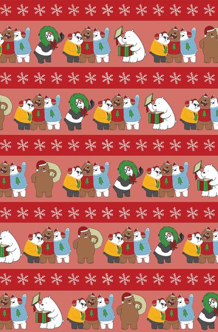 WE BARE BEARS CHRISTMAS SPECIAL #1 (ONE SHOT) CVR H INC 1:10 WRAPPING PAPER VIRGIN VAR [1:10] CB (12/16/2026)