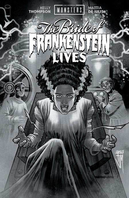 UNIVERSAL MONSTERS THE BRIDE OF FRANKENSTEIN LIVES #3 (OF 4) CVR D INC 1:25 FRANCIS MANAPUL CLASSIC HORROR B&W VAR [1:25] CB (12/23/2026)