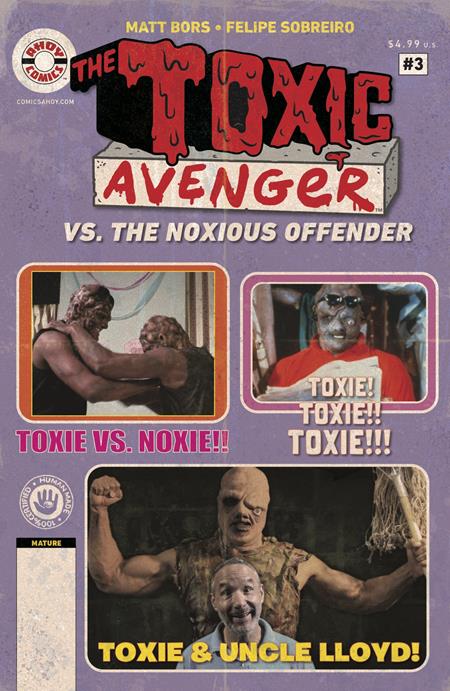 TOXIC AVENGER VS THE NOXIOUS OFFENDER #3 (OF 5) CVR B 3 COPY TROMA PHOTO UNLOCK VAR (MR) [Unlock] CB (01/13/2027)