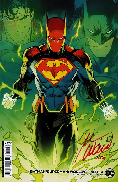 DF BATMAN SUPERMAN WORLDS FINEST #4 SECOND PRINTING DAN MORA VARIANT CRIMSON RED SIGNATURE SERIES SIGNED BY MARK WAID CB (01/27/2027)