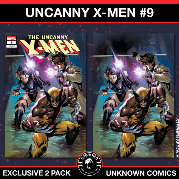 [2 PACK] Uncanny X-men #9 Unknown Comics Stephen Segovia Exclusive Var (01/22/2025)