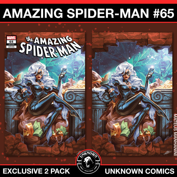 [2 PACK] Amazing Spider-Man #65 Unknown Comics Mateus Manhanini Exclusive Var (01/08/2025)