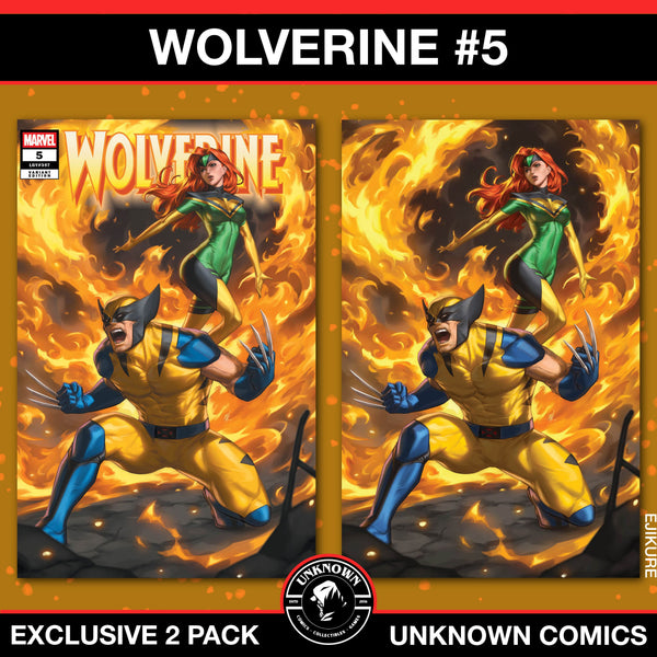 [2 PACK] Wolverine #5 Unknown Comics Ejikure Exclusive Var (01/08/2025)