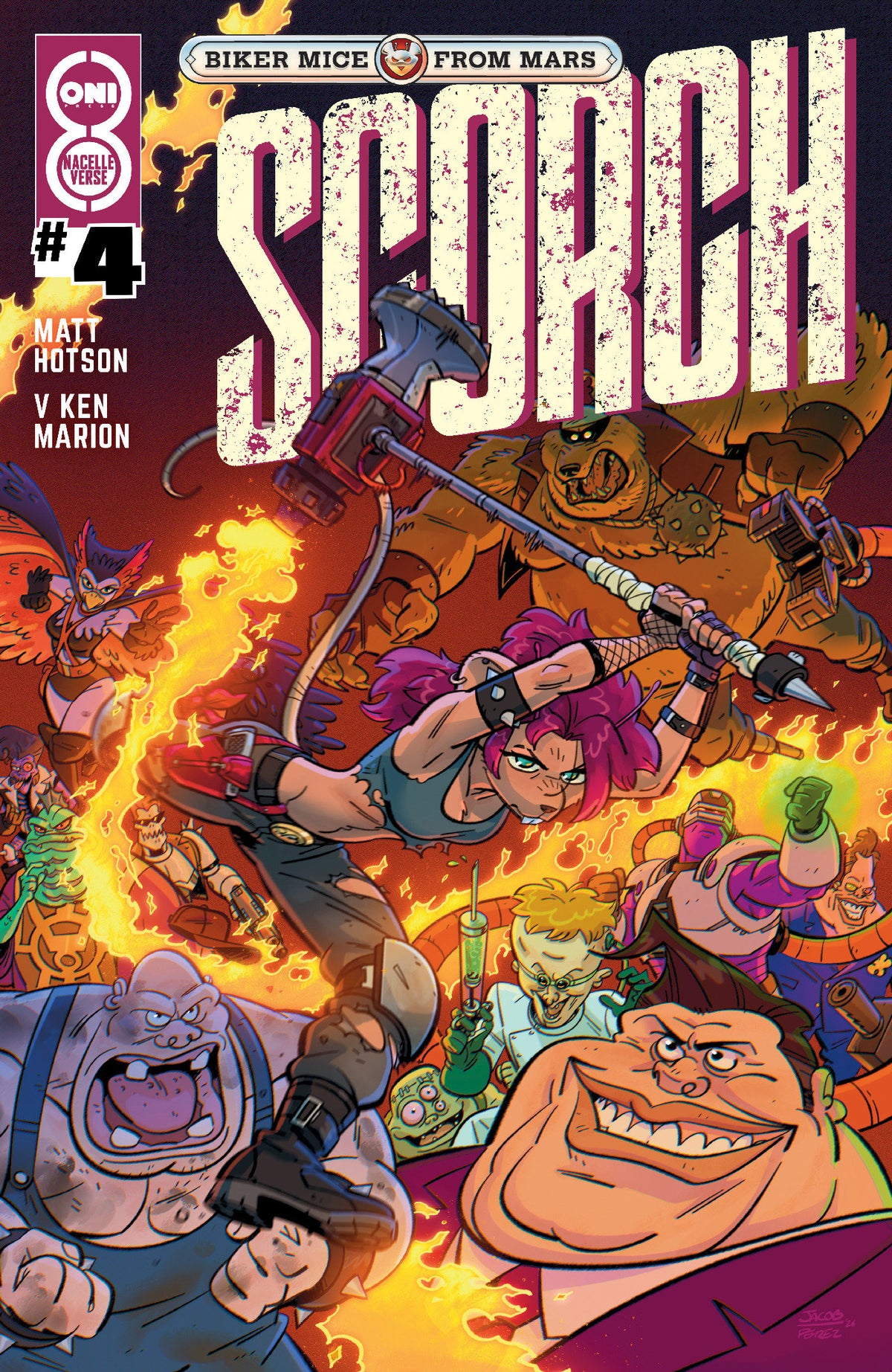 Biker Mice from Mars Scorch #4 Cover B Jacob Perez Var CB (11/25/2026)