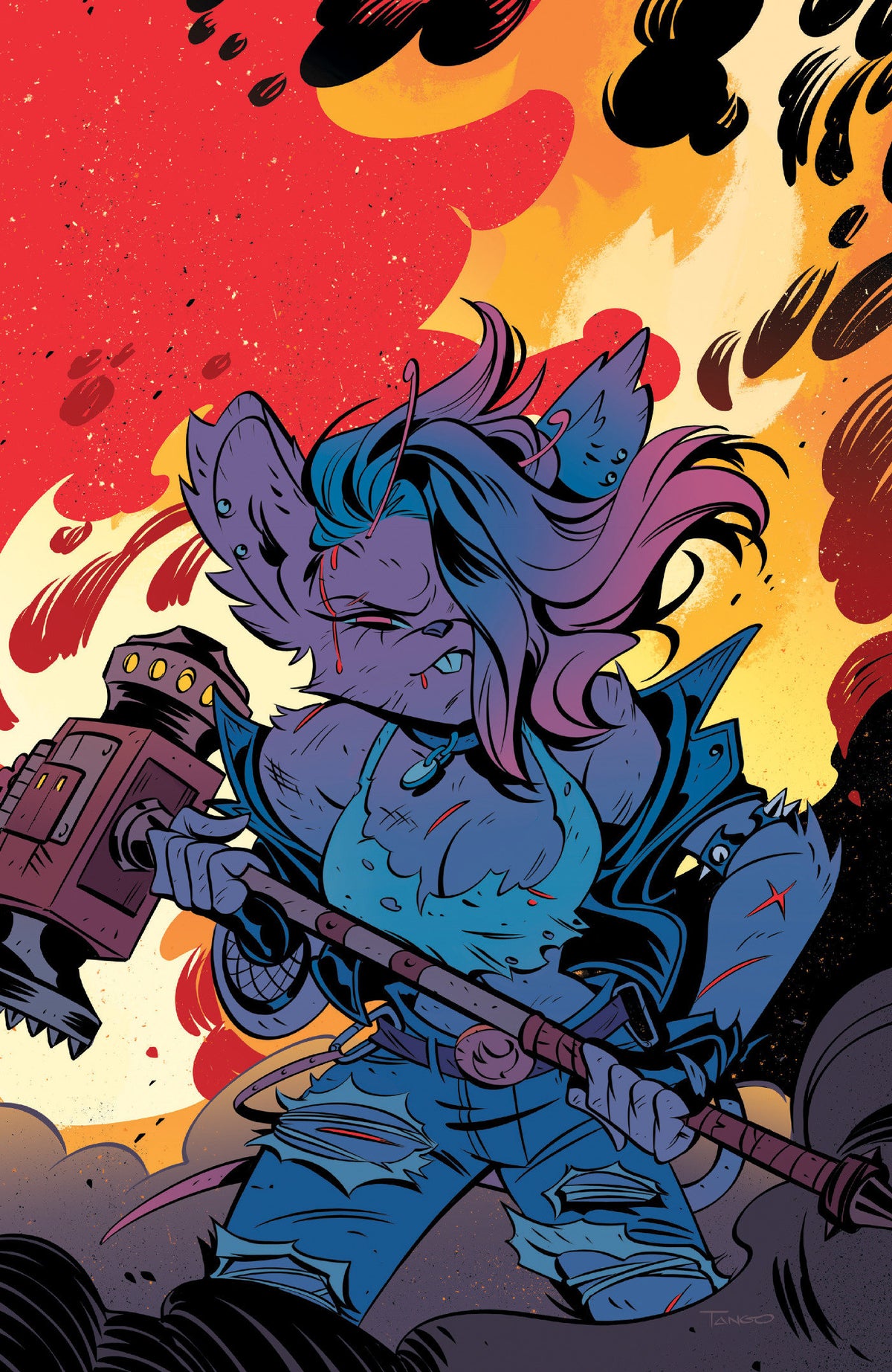 Biker Mice from Mars Scorch #4 Cover C Tango Full Art 1:10 Var CB [1:10] (11/25/2026)
