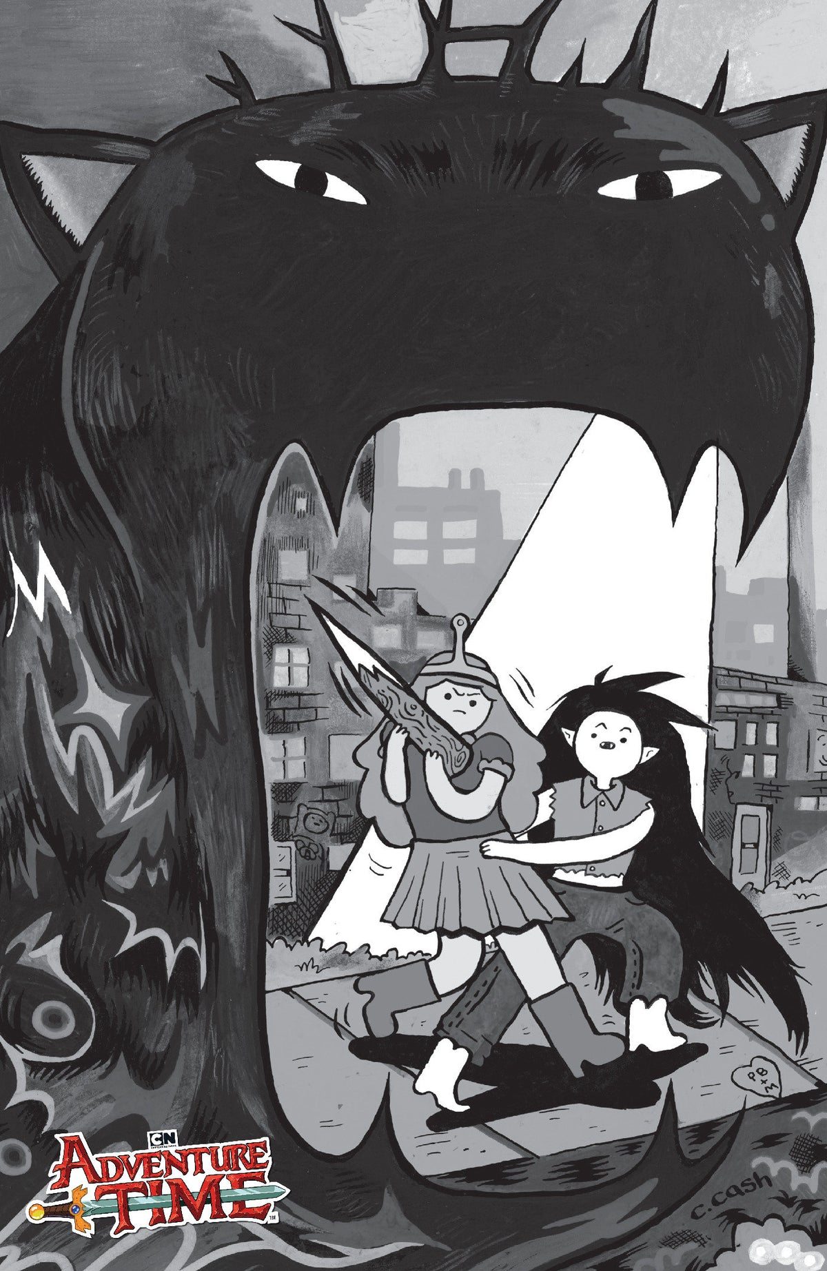Adventure Time Bonnie the Vampire Hunter #1 (One-Shot) Cover D Caroline Cash B&W 1:10 Var CB [1:10] (11/18/2026)