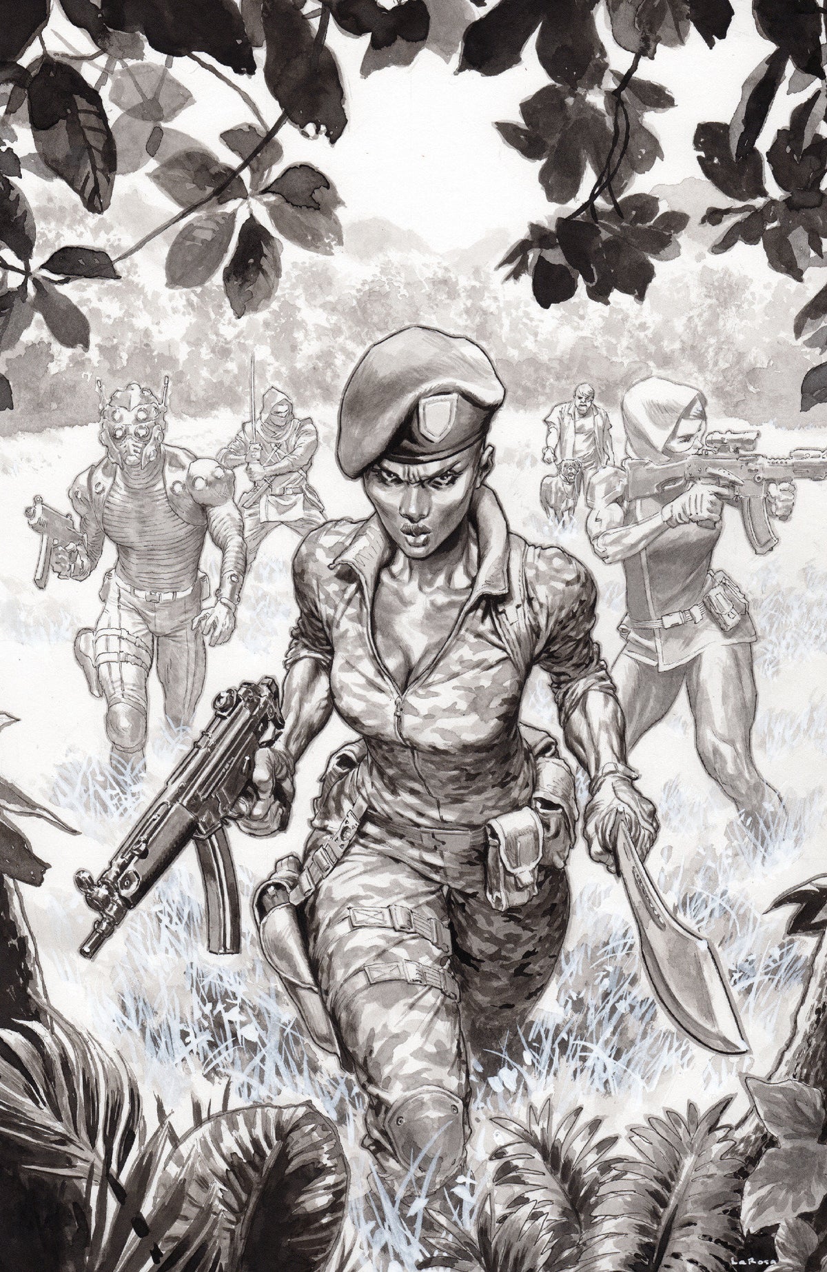 Fort Psycho #4 Cover C Lewis LaRosa B&W 1:20 Var CB [1:20] (11/18/2026)