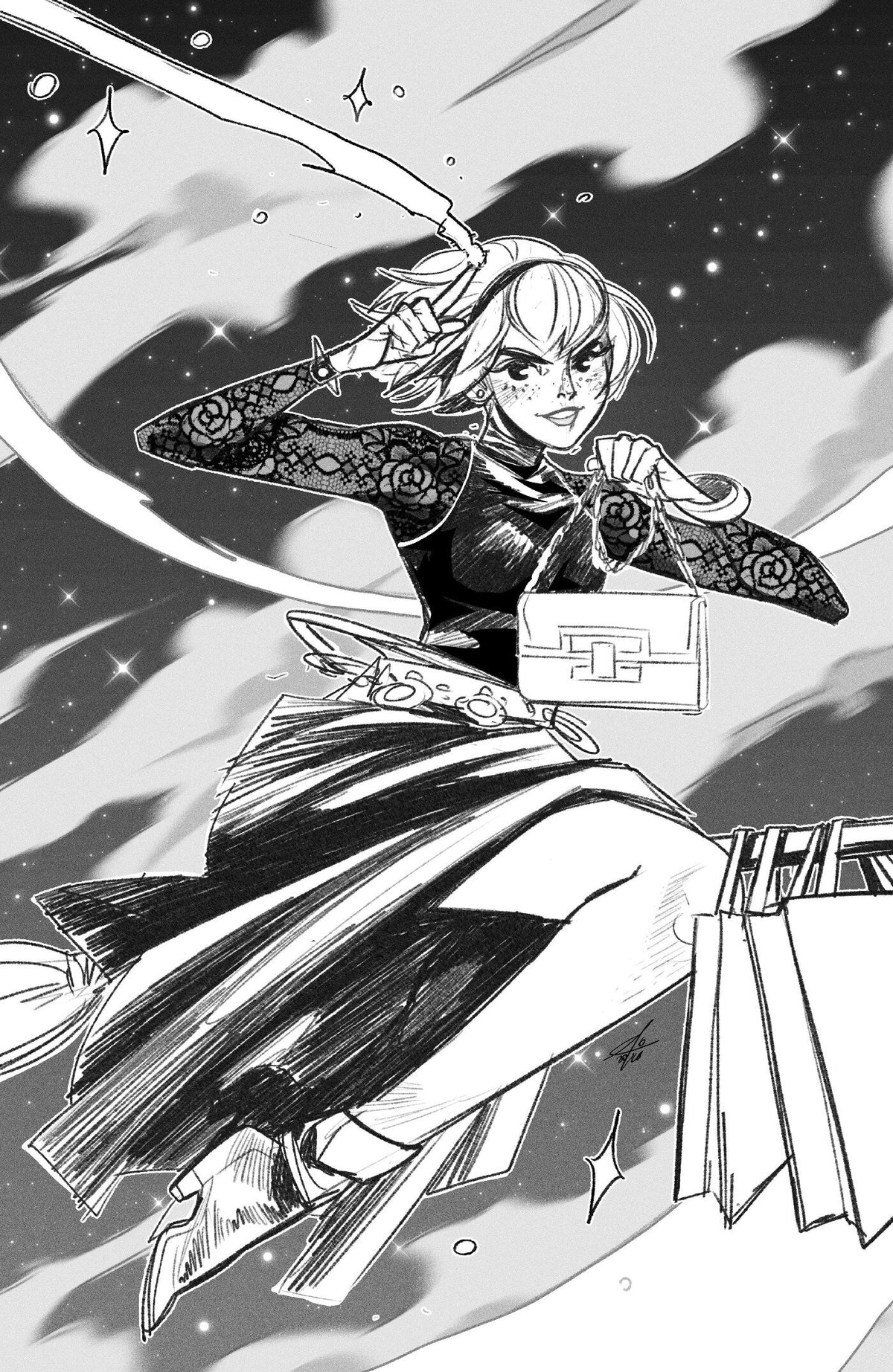 Sabrina the Teenage Witch #4 Cover E Eleonora Carlini B&W 1:50 Var CB [1:50] (01/20/2027)