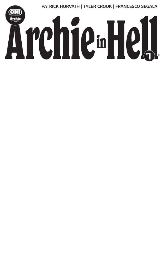 Archie in Hell #1 Cover E Blank Sketch Var CB (11/04/2026)