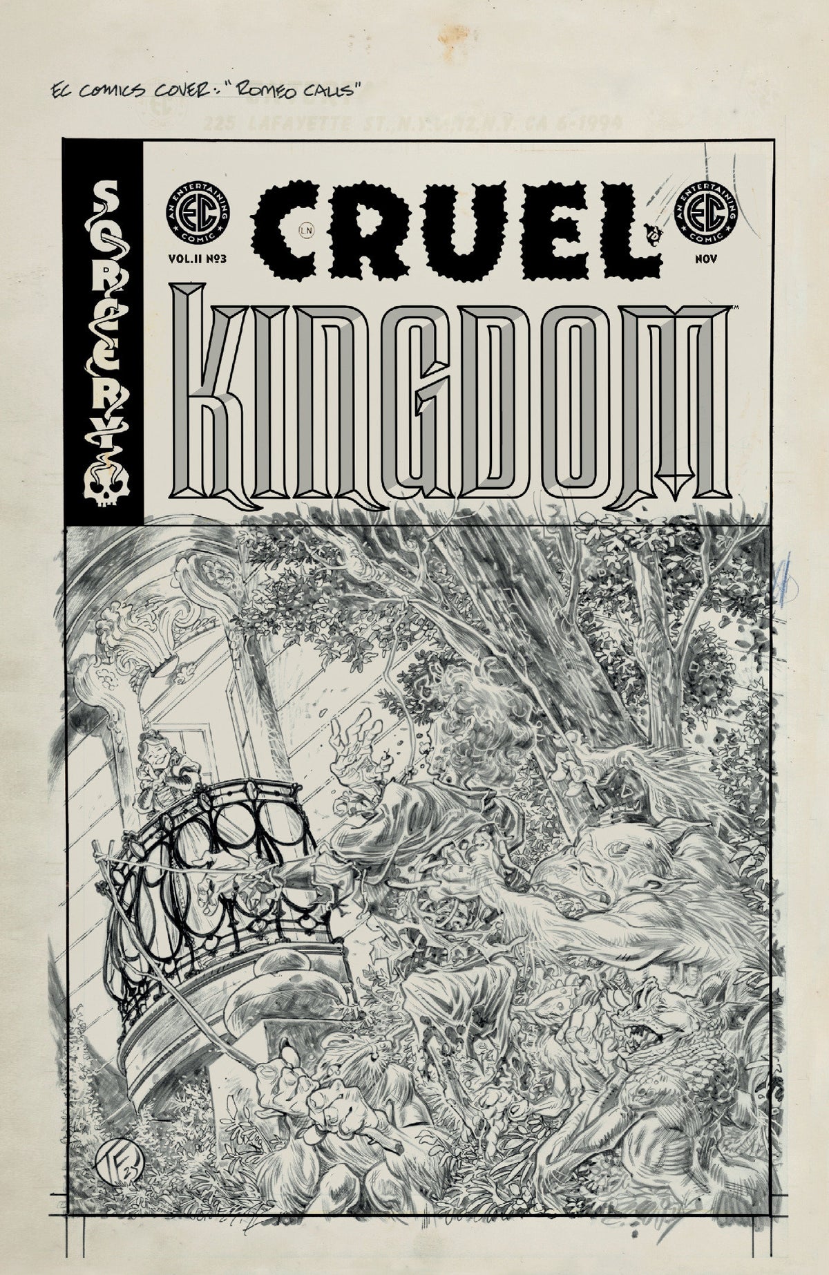 EC Cruel Kingdom 2 #3 Cover D Tom Fowler B&W Artists Edition 1:20 Var CB [1:20] (11/25/2026)