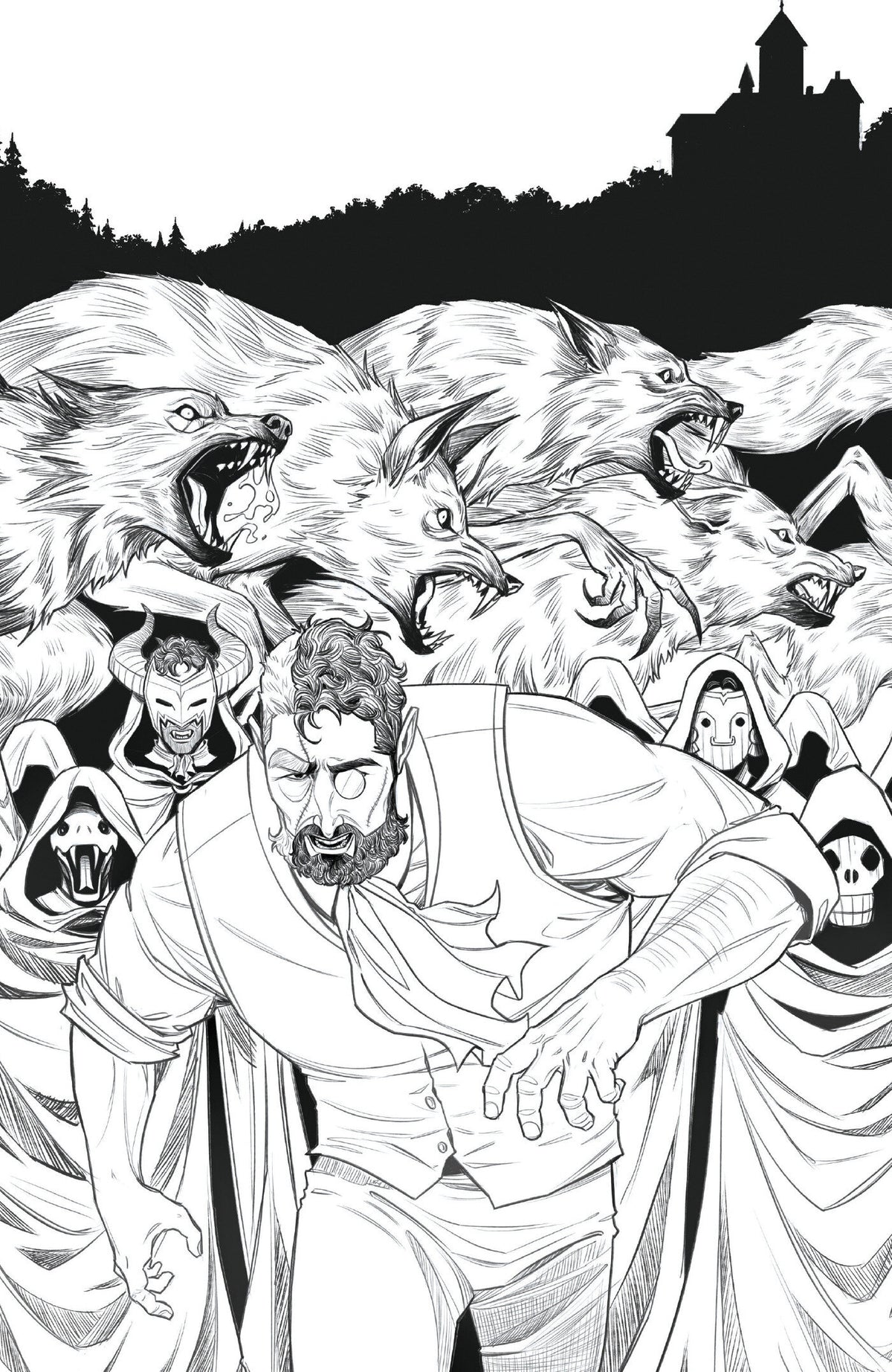 Prometheus Graft The Slayings at Deaths End #2 Cover C Caitlin Yarsky B&W 1:10 Var CB [1:10] (01/20/2027)
