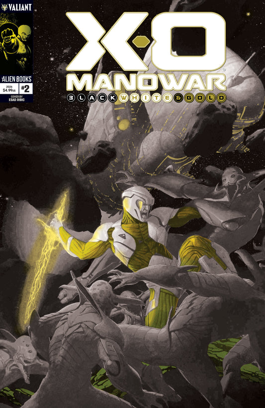 X-O Manowar: Black, White & Gold #2 Variant B (Ribic Black, White & Gold Variant) CB (12/09/2026)