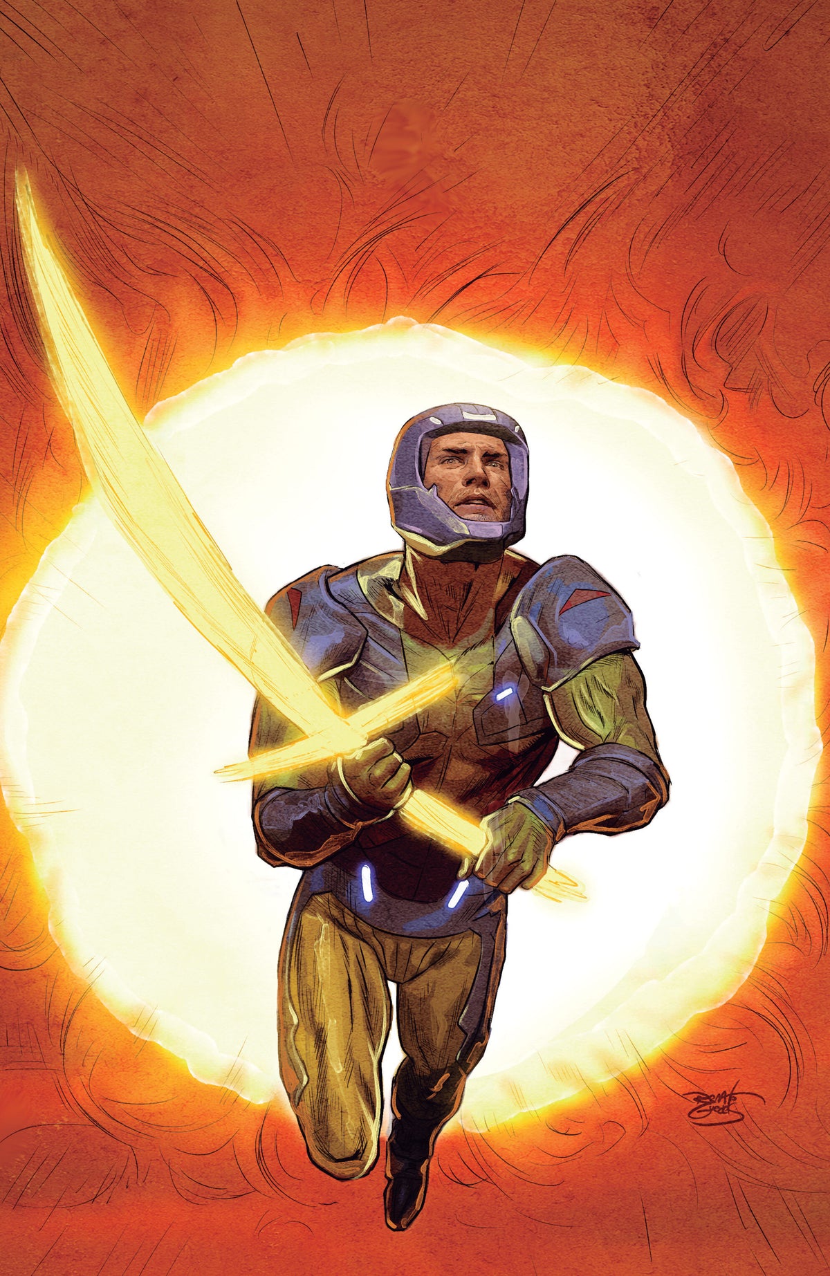 X-O Manowar: Black, White & Gold #4 Variant C (Guedes Full Art) CB (01/27/2027)