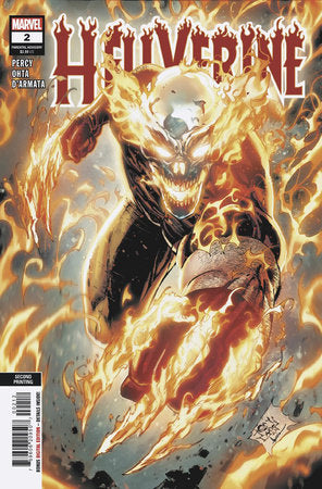 HELLVERINE #2 TONY DANIEL 2ND PRINTING VARIANT