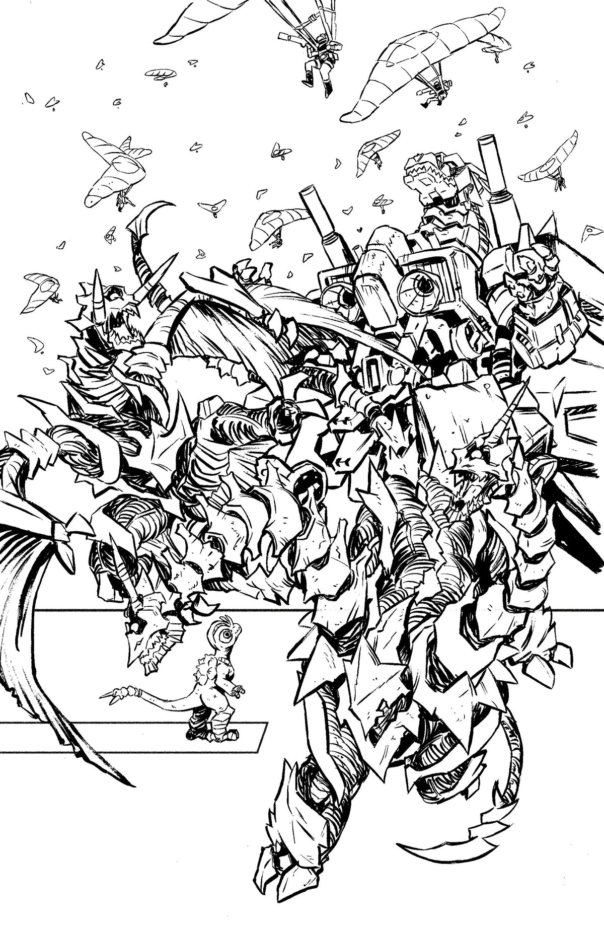 Starship Godzilla: Invasion X [Kai-Sei Era] #3 Variant RI (10) (Ono B&W Full Art) CB [1:10] (12/09/2026)