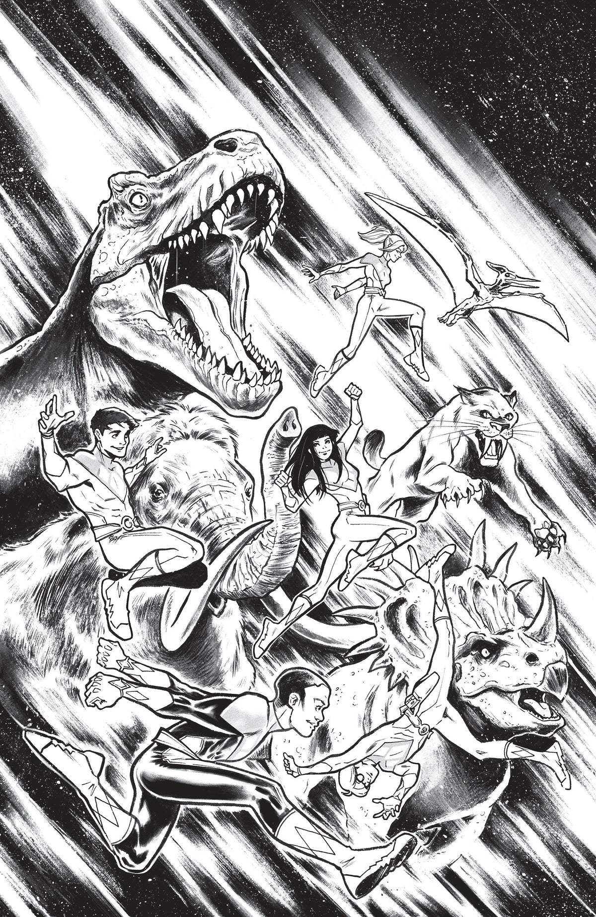 Mighty Morphin Power Rangers (2026) #6 H 1:25 INCV Variant (Full Art, Campana) CB [1:25] (11/25/2026)