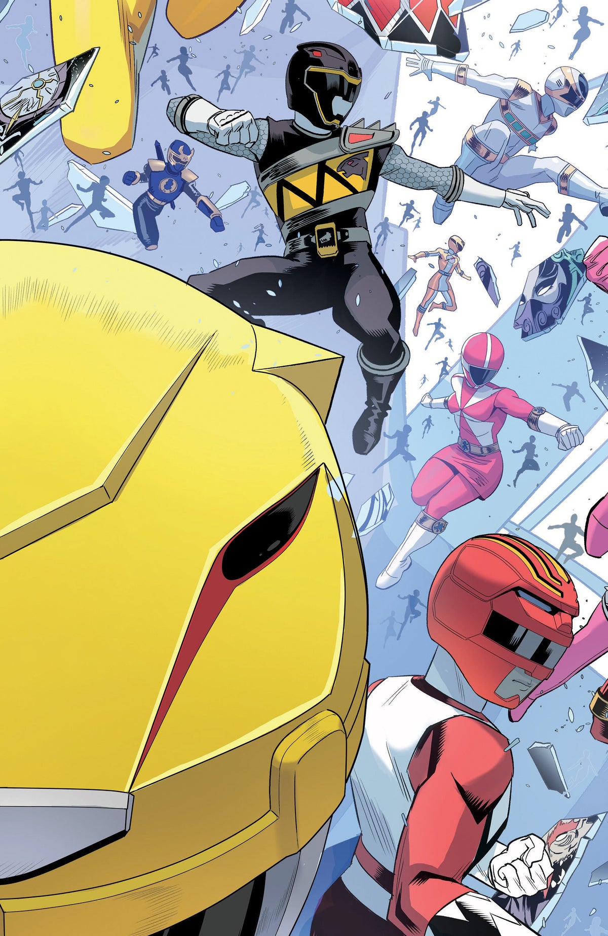 Power Rangers Unlimited #7 C Every Ranger Ever Card Stock Connecting Variant (Full Art, Zonno) CB (01/20/2027)
