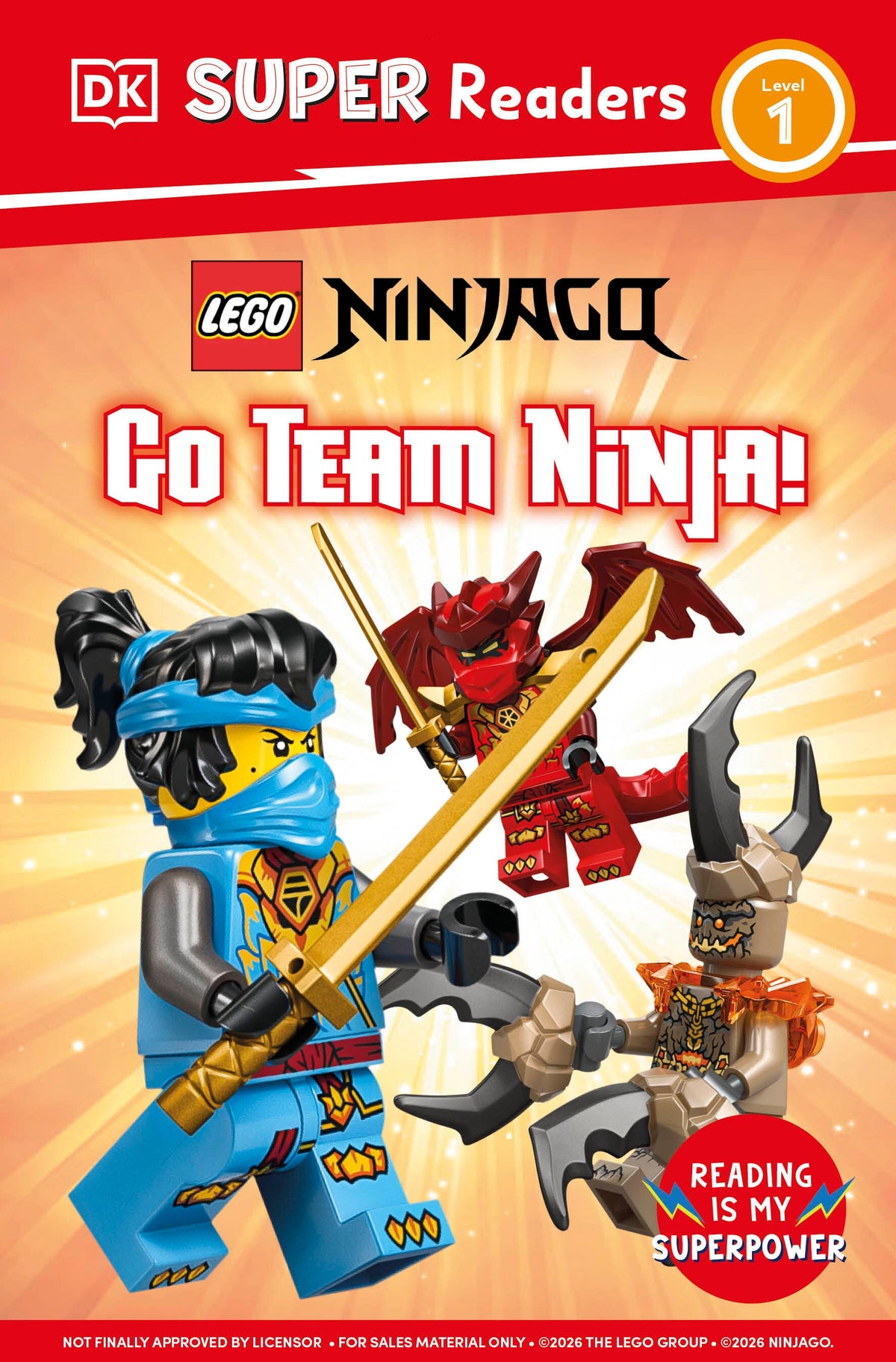 DK Super Readers Level 1 LEGO NINJAGO Go Team Ninja HC (01/12/2027)