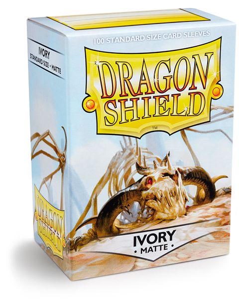 Dragon Shield 100ct Box Deck Protector Matte Ivory