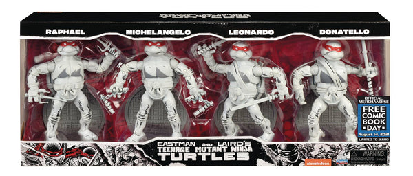 FCBD 2021 TMNT NINJA ELITE SERIES PX B&W AF 4PK SET (C: 1-1-